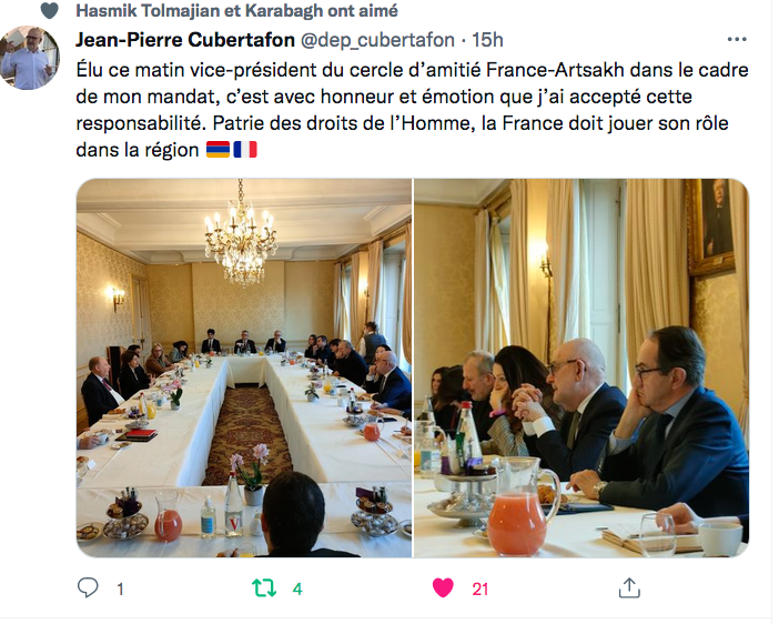 JP Cubertafon : élu vice-président du cercle d&rsquo;amitié France-Artskh