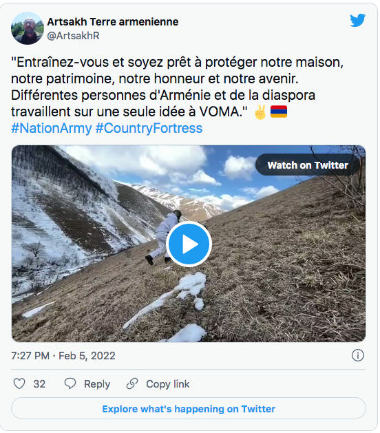Artsakh Terre arménienne : entrainez-vous à la défense VOMA