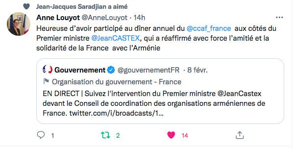 A.Louyot : Heureuse d&rsquo;avoir participé au dîner du CCAF