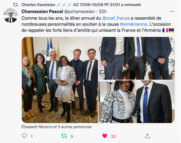 P.Chamassian : CCAF, l&rsquo;occasion de rappeler les liens avec l&rsquo;Arménie