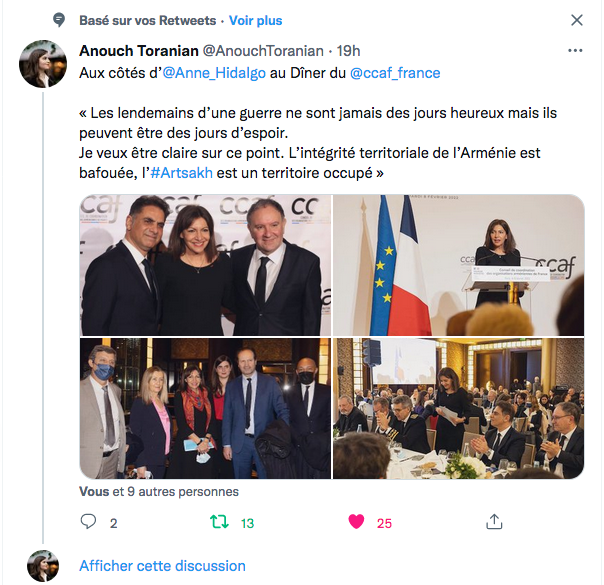 Anouch Toranian : aux côtés d&rsquo;A.Hidalgo au CCAF