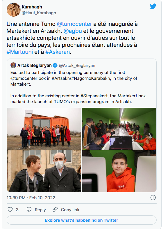 Karabagh : centre Tumo à Martakert