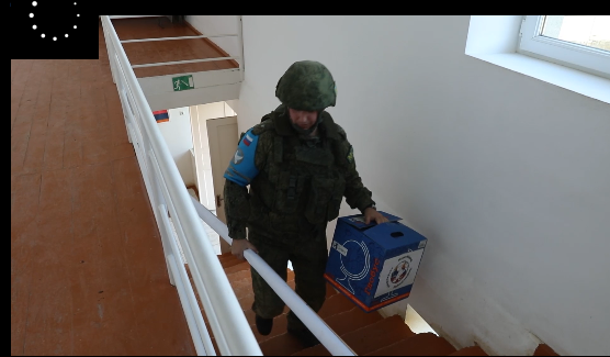 Action humanitaire des soldats russes