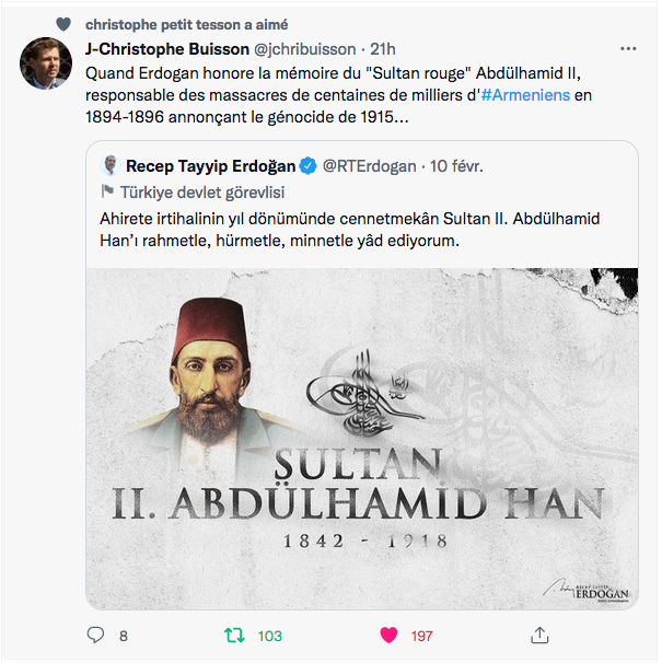 JC Buisson : Quand Erdogan honore le Sultan rouge