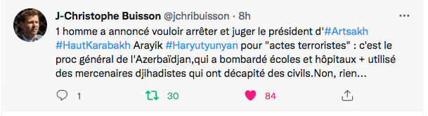 JC Buisson : Quand le proc azéri veut arrêter le président de l&rsquo;Artsakh