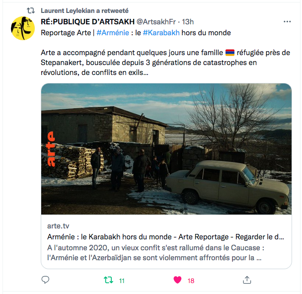 Re:publique du Haut Karabakh : reportage d&rsquo;Arte sur l&rsquo;Artsakh
