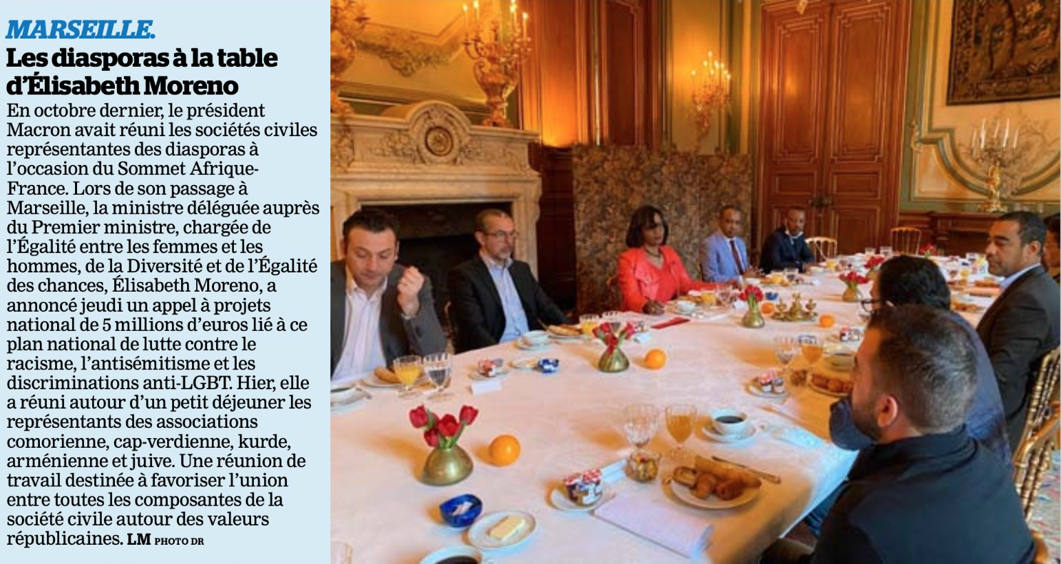 Les diasporas à la table d&rsquo;Elisabeth Moréno