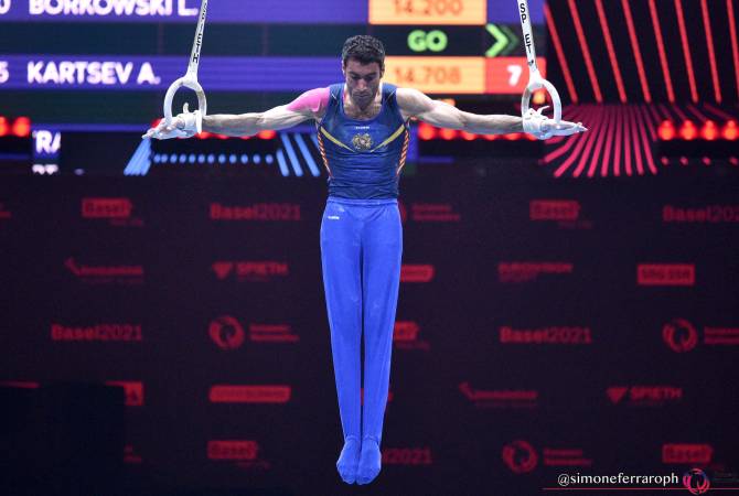 Les athlètes d’Arménie, Artur Avetisyan et Vahagn Davtyan sont en finale de la Coupe du monde de gymnastique