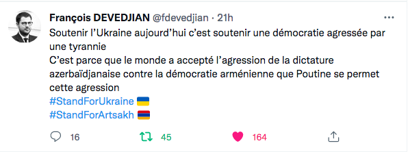 F Devedjian : Ukraine, le prédédent de la guerre des 44 jours
