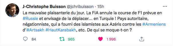 JC Buisson : La mauvaise plaisanterie  du jour