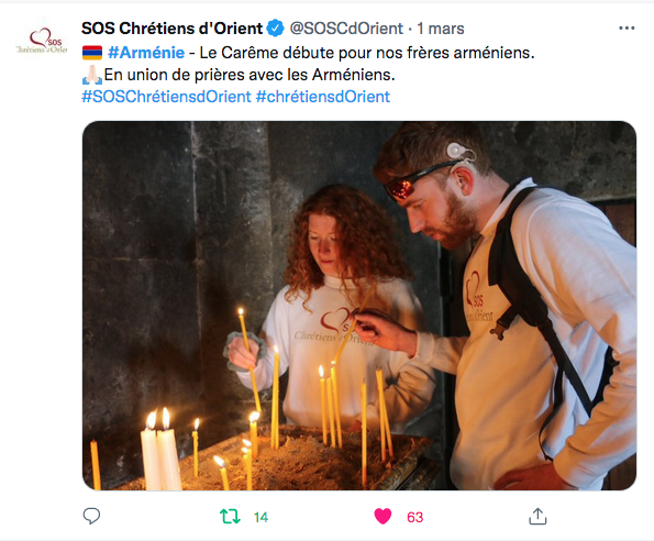 SOS chrétiens d&rsquo;Orient : le début du carême