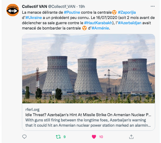 C.Van : menace sur le nucléaire, le précédent d&rsquo;Aliev
