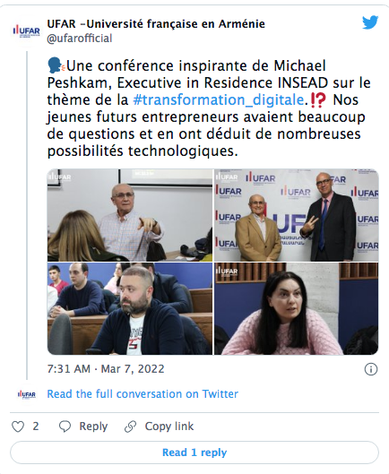 UFAR : conférence inspirante de Michel Peshkam