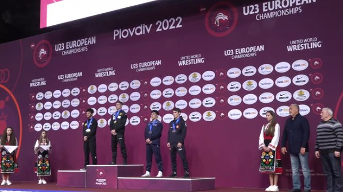L’Arménien Edik Harutyunyan (57 kg) bat 10-0 son rival Turc et gagne la médaille de bronze des Championnats d&rsquo;Europe de lutte libre des -23 ans à Plovdiv (Bulgarie)