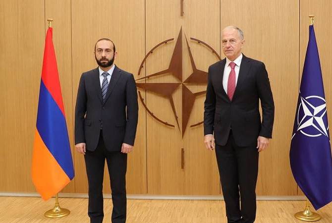 Ararat Mirzoyan rencontre le premier secrétaire général délégué de l&rsquo;OTAN