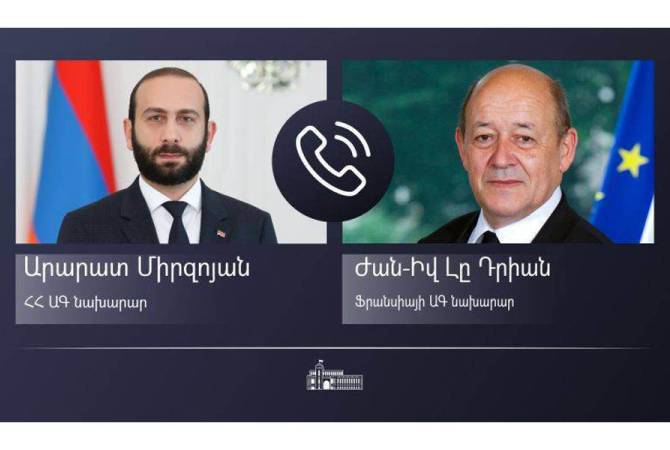 Les ministres des Affaires étrangères d&rsquo;Arménie et de la France ont discuté d&rsquo;un certain nombre de questions liées à la sécurité régionale et internationale