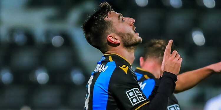 Le but de Sargis Adamyan a contribué à la victoire de Club Bruges contre le Racing Genk (3-1)