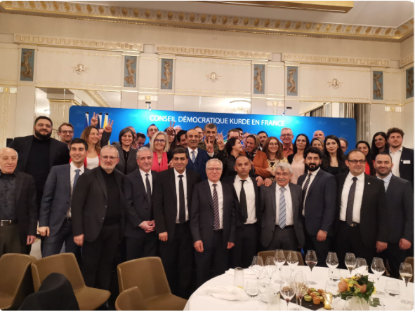 La réception du Newroz du CDK-F à l’hôtel Lutetia