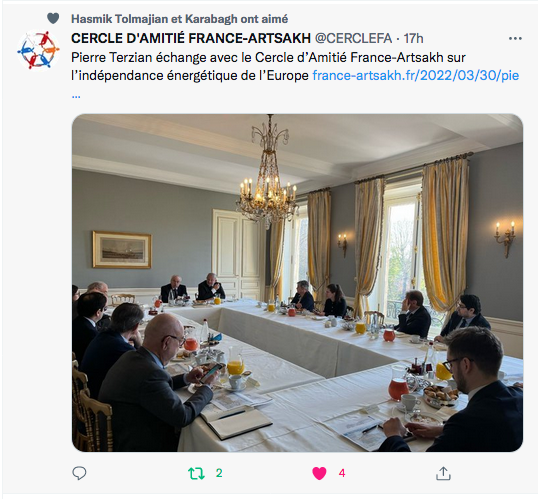 Cercle d&rsquo;amitié France-Artsakh : rencontre avec Pierre Terzian