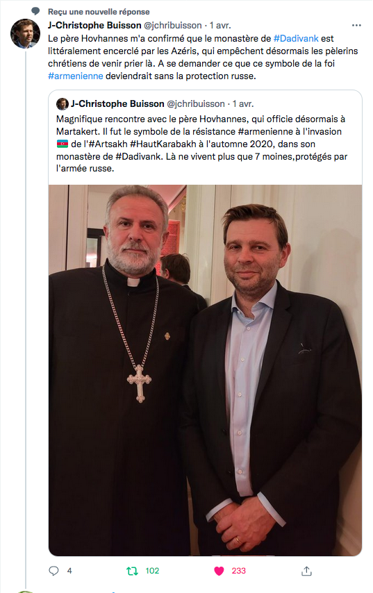 JC Buisson : Dadivank, la confirmation du père Hovhannes