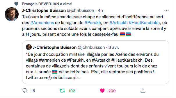 JC Buisson :  la chape de silence sur le Haut-Karabakh