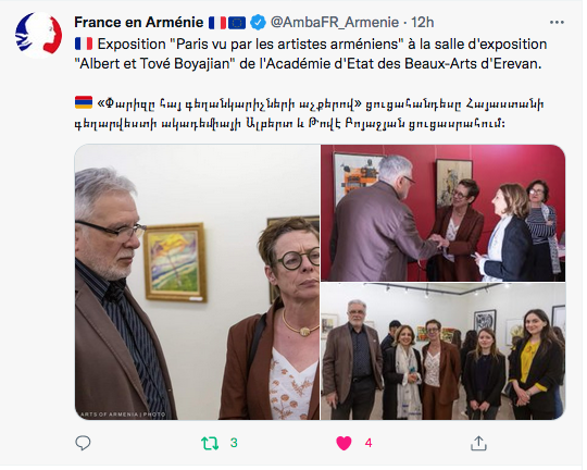 Anne Louyot : Expo « Paris vu par les artistes arménien »