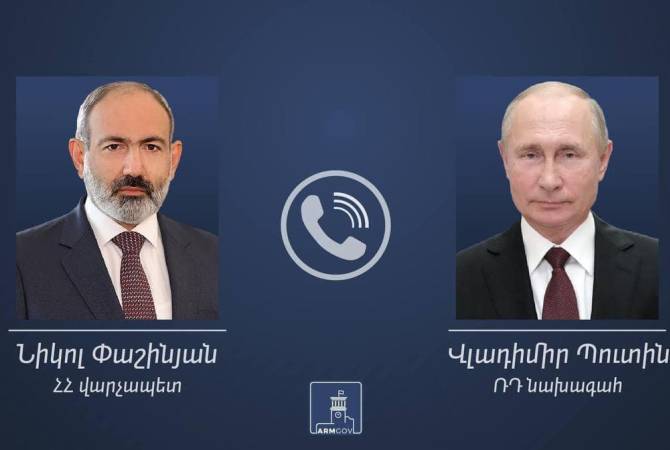 Entretien téléphonique entre Nikol Pachinian et Vladimir Poutine, le Premier ministre arménien se rendra en visite officielle en Russie le 19 avril