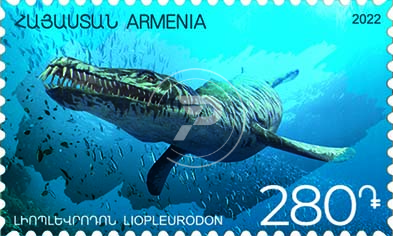 La poste d’Arménie émet une série de deux timbres-poste sur le Triceratops et le Liopleurodon