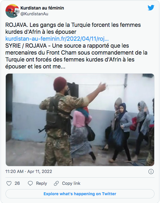 Kurdistan au féminin : les gangs turcs obligent à des mariages forcés
