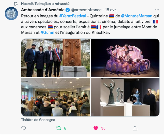 Ambassade d&rsquo;Arménie : retour en images sur Mont de Marsan