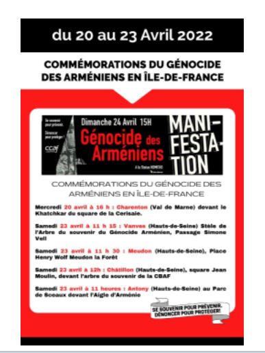 Commémorations en Ile de France