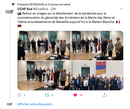 CCAF-sud : retour en images sur le dévoilement de la banderole