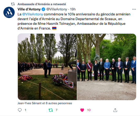 La @VilleAntony commémore le 107e anniversaire…