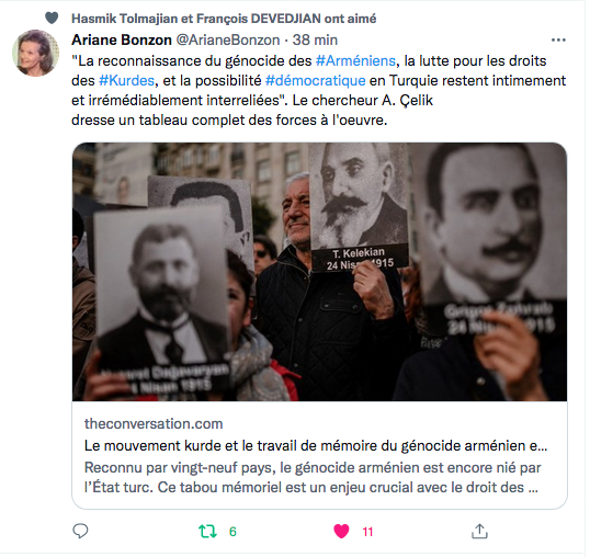 Ariane Bonzon : reconnaissance du génocide et démocratie