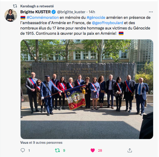Brigitte Kuster : commémoration à Paris 17°