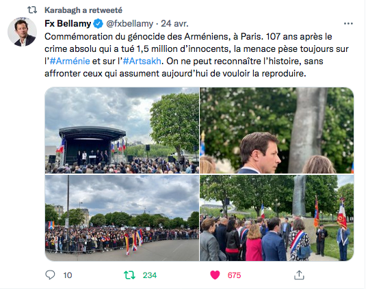 FX Bellamy : Commémoration tandis que la menace pèse