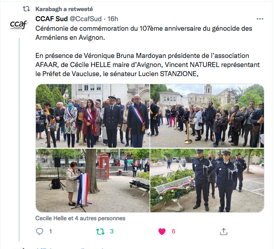 CCAF-sud : Commémoration à Avignon