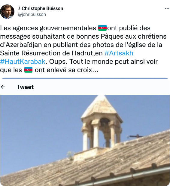 J.C. Buisson : les cloches de l&rsquo;église enlevées