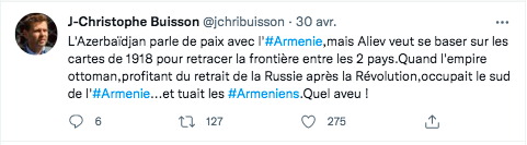 JC BUISSON : Aliev veut retracer les frontières avec les cartes ottomanes