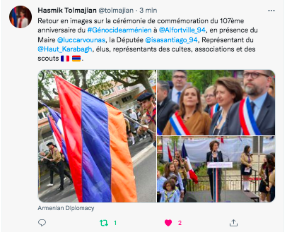 Hasmik Tolmajian : commémoration à Alfortville