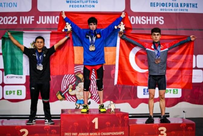 Garnik Cholakyan (Arménie) est devenu Championnat du monde junior d’haltérophilie