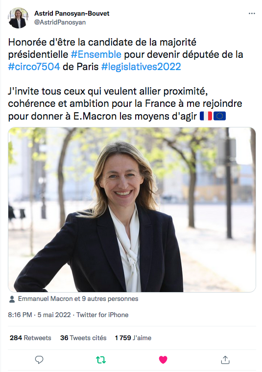 Astrid Panosyan-Bouvet : Honorée d&rsquo;être candidate pour la majorité