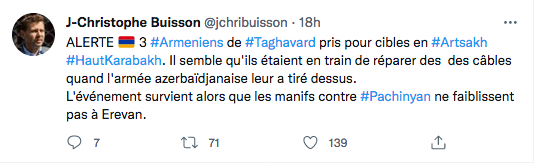JC Buisson :  3 Armeniens de Taghavard pris pour cibles