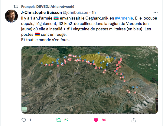 JC Buisson : Un an d&rsquo;occupation du Gegharkunik dans l&rsquo;indifférence