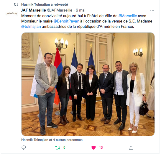 JAF Marseille : convivialité avec le maire et l&rsquo;ambassadrice