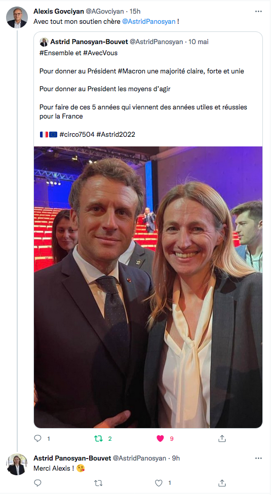 Alexis Govciyan : mon soutien à Astrid Panosyan