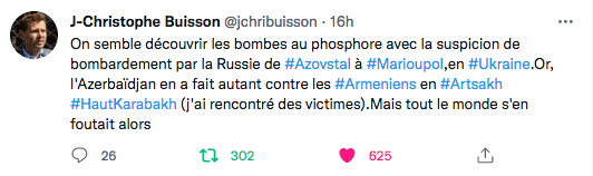 JC Buisson : on découvre les bombes au phosphore…