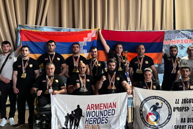 L’Arménie a remporté 11 médailles d&rsquo;or aux Championnats d&rsquo;Europe de bras de fer pour handicapés à Bucarest (Roumanie), les Arméniens devancent les Turcs…