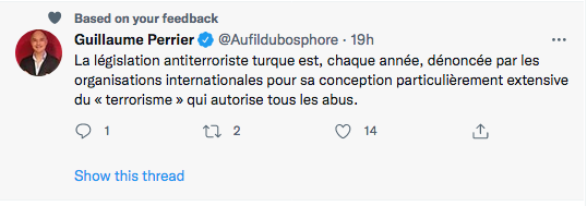 Guillaume Perrier : Les abus de la conception antiterroriste turque