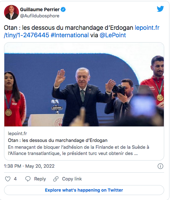 Guillaume Perrier : Les dessous du marchandage d&rsquo;Erdogan